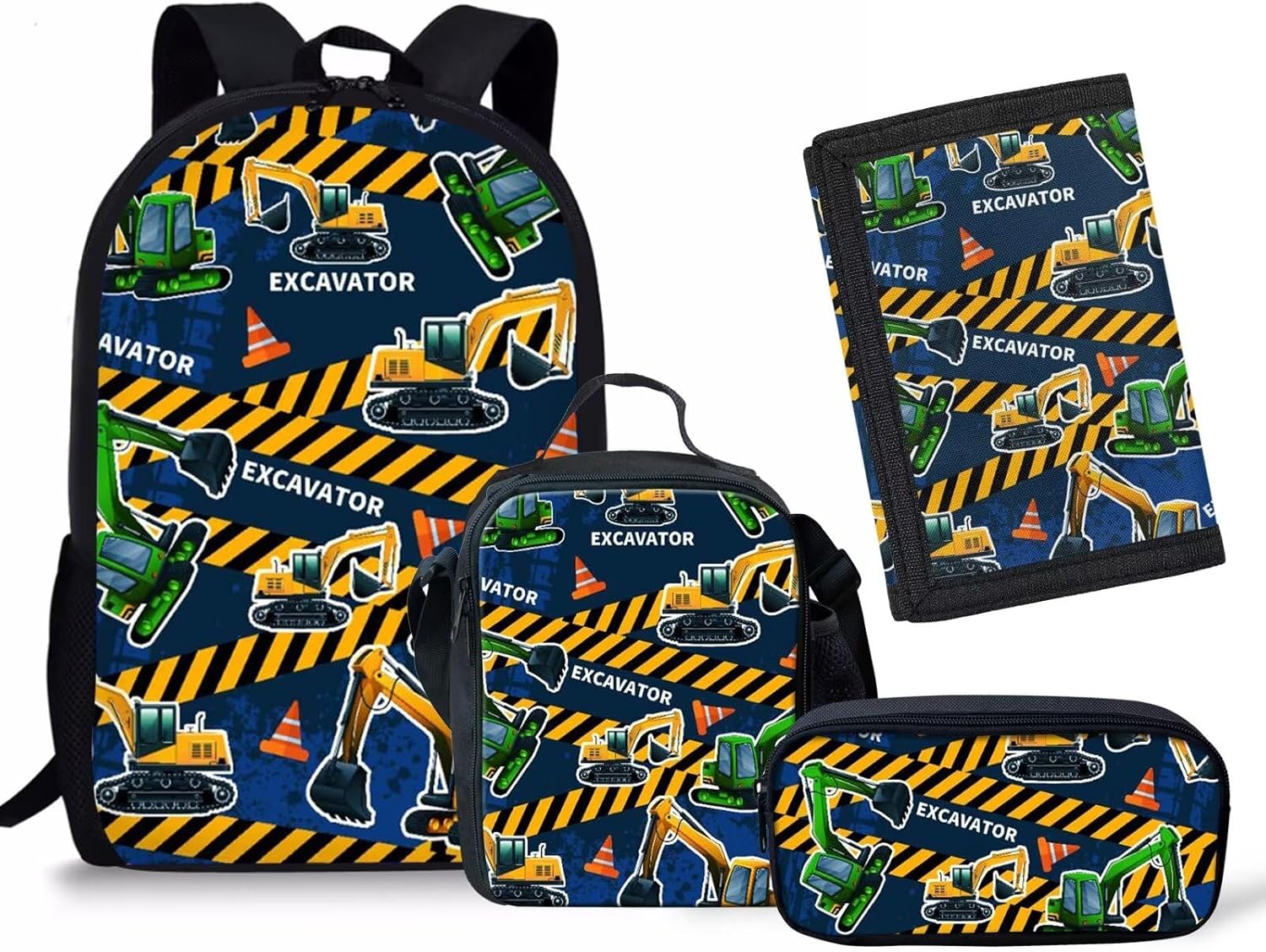 Rnyleeg Girls Kawaii Backpack Strawberry Cow Print Cute School Bag Bookbag for Preschool Kindergarten Lunch Bag Pencil Box and Toddler Tifold Wallets,4 In 1 - Image 7